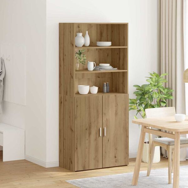 vidaXL Haut Armoire Ch&ecirc;ne artisanal 80 x 42,5 x 185 cm