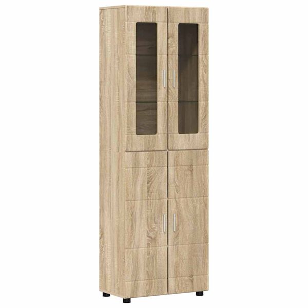 vidaXL Haut Armoire avec &eacute;tag&egrave;re FLORIN Ch&ecirc;ne Sonoma 60 x 35 x 182 cm