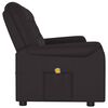vidaXL Fauteuil de massage inclinable 3 places noir similicuir