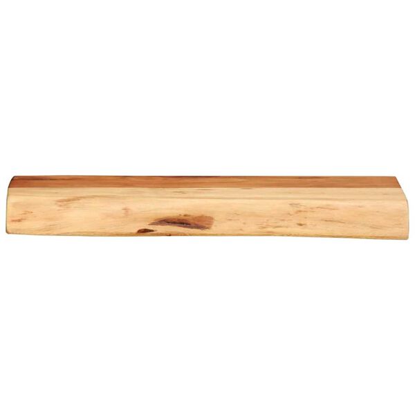 vidaXL &Eacute;tag&egrave;res murales 2 pcs 40x20x3,5 cm bois massif d'acacia