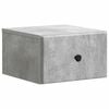 vidaXL Cabinet de chevet mural Gris b&eacute;ton 34,5 x 33 x 20 cm