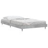 vidaXL Cadre de lit sans matelas gris b&eacute;ton 90x190 cm