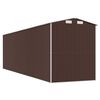 vidaXL Abri de jardin Marron foncé 192x689x223 cm Acier galvanisé