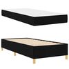 vidaXL Cadre de lit avec matelas Noir 80 x 200 cm tissu