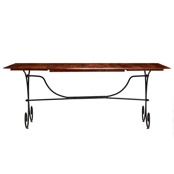 vidaXL Table de salle &agrave; manger Bois avec finition miel 200x100x76 cm