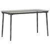 vidaXL Table de Jardin Noir 80 x 40 x 45,5 cm polyrotin