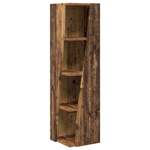 vidaXL Meuble d'angle Bois ancien 27,5x27x102cm Bois d'ing&eacute;nierie