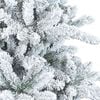 vidaXL Sapin de Noël artificiel à branches pliantes, duveteux de neige