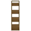 vidaXL Bibliothèque/Cloison Marron miel 60x35x125 cm Bois massif