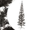 vidaXL Sapin de No&euml;l &eacute;troit Noir 180 cm