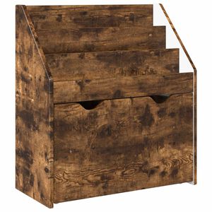 vidaXL Biblioth&egrave;que pour enfants Ch&ecirc;ne fum&eacute; 60 x 29,5 x 69 cm