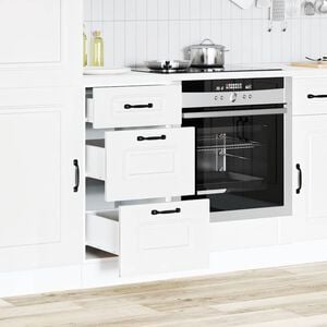 vidaXL Armoire de cuisine Kalmar blanc bois d'ing&eacute;nierie