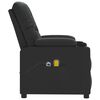 vidaXL Fauteuil de massage Noir Similicuir