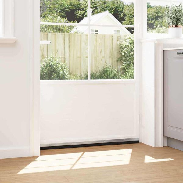 vidaXL Brosses d'&eacute;tanch&eacute;it&eacute; pour porte &agrave; visser 6 pcs Argent 100 cm