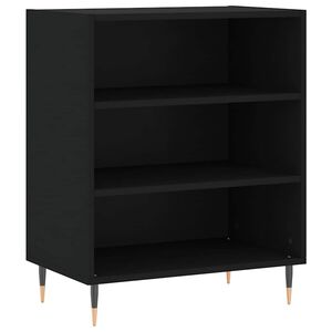 vidaXL Buffet noir 57x35x70 cm bois d&rsquo;ing&eacute;nierie