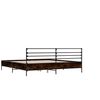 vidaXL Cadre de lit sans matelas ch&ecirc;ne marron 140x190 cm