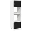 vidaXL Armoire suspendue Ch&ecirc;ne noir 60 x 57 x 207 cm Bois d'ing&eacute;nierie