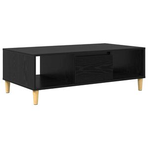 vidaXL Table basse Ch&ecirc;ne noir 102 x 55 x 35 cm Bois d'ing&eacute;nierie