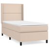vidaXL Sommier &agrave; lattes de lit avec matelas Cappuccino 80x200 cm