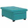 vidaXL Canap&eacute;-Lit Turquoise 194 x 67 x 82 cm Velours