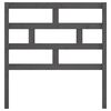 vidaXL T&ecirc;te de lit Gris 96x4x100 cm Bois massif de pin