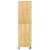 vidaXL Armoire avec tiroir avec &eacute;tag&egrave;re SKI 9 pcs Brun Miel Pin massif