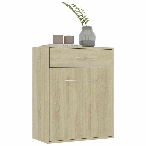 vidaXL Buffet Chêne sonoma 60x30x75 cm Bois d'ingénierie
