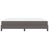 vidaXL Cadre de lit avec matelas Gris 200 x 200 cm tissu