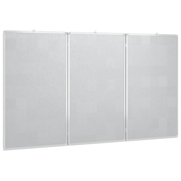 vidaXL Tableau blanc magn&eacute;tique pliable 120x100x1,7 cm aluminium