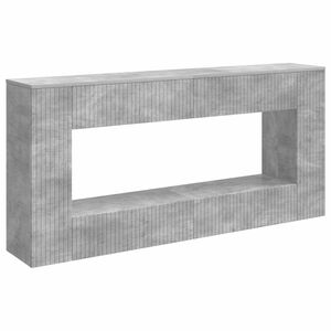 vidaXL Table console Gris B&eacute;ton 155 x 29 x 74 cm Bois d&rsquo;ing&eacute;nierie