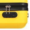 vidaXL Valise rigide 3 pcs Jaune ABS