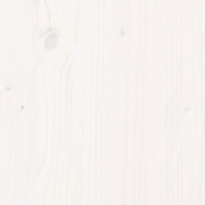 vidaXL Repose-pied de jardin blanc 62x63,5x32 cm bois de pin massif