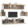 vidaXL Ensemble de meubles TV 6 pcs Chêne sonoma Bois d'ingénierie