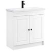 vidaXL Ensemble de mobilier de salle de bain Blanc 56 x 37,5 x 81 cm