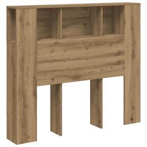 vidaXL Armoire de t&ecirc;te de lit ch&ecirc;ne artisanal 120x19x104,5 cm