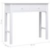 vidaXL Table console Blanc 90 x 30 x 77 cm Bois