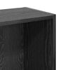 vidaXL &Eacute;tag&egrave;re Ch&ecirc;ne noir 80 x 24 x 76 cm Bois d'ing&eacute;nierie