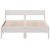 vidaXL Cadre de lit sans matelas blanc 140x200 cm bois de pin massif