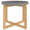 vidaXL Table basse Gris 53x53x43,5 cm Bois d'ing&eacute;nierie et pin massif