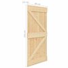 vidaXL Porte coulissante avec kit de quincaillerie 80x210cm Pin massif