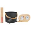 vidaXL Ensemble d'accessoires de sauna 4 pc Noir