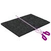vidaXL Tapis en Caoutchouc Noir Caoutchouc