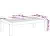 vidaXL Table de jardin 100x50x27 cm bois d'acacia solide