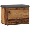 vidaXL Banc de rangement vieux bois 62x42x45 cm bois d'ing&eacute;nierie
