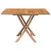 vidaXL Table pliable de jardin 110x110x75 cm bois massif de teck