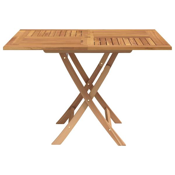 vidaXL Table pliable de jardin 110x110x75 cm bois massif de teck