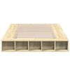 vidaXL Cadre de lit sans matelas ch&ecirc;ne sonoma 120x200 cm