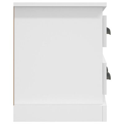 vidaXL Meuble TV blanc 100x35,5x45 cm bois d'ingénierie