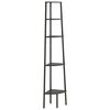 vidaXL &Eacute;tag&egrave;re d'angle 5 niveaux Noir 45,5x31,5x180 cm
