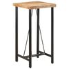 vidaXL Table de bar 55x55x107 cm bois massif de manguier et fer